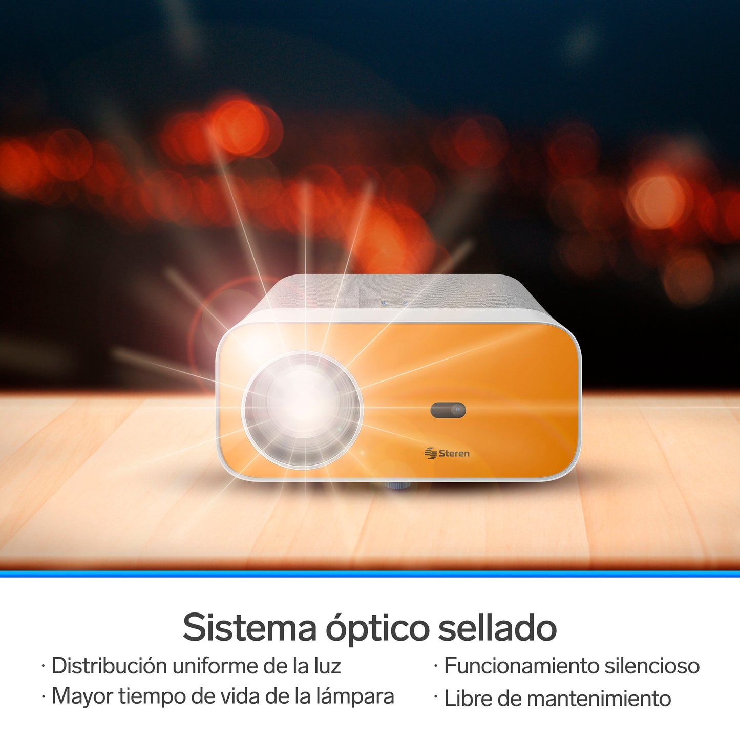 Proyector multimedia Full HD de 11 000 lm (300 ANSI lm) con función espejo, Bluetooth, ajuste automático de enfoque y trapecio y sistema óptico sellado / PRO-4000