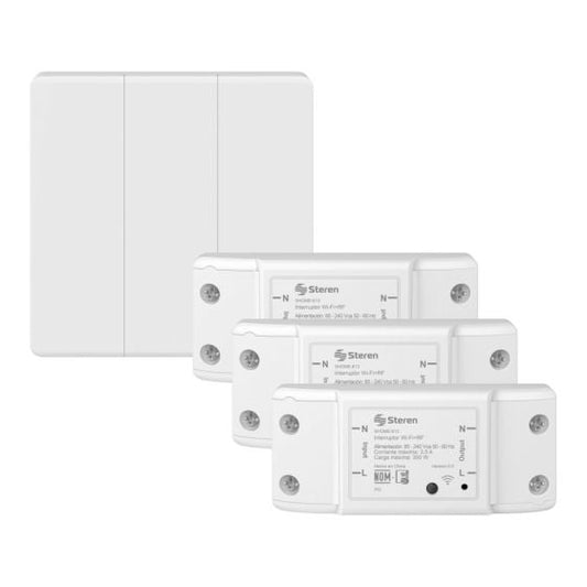 Apagador inalámbrico RF cinético triple / SHOME-613