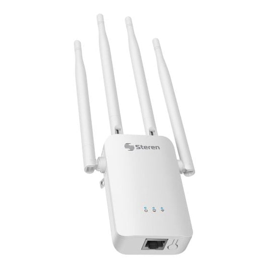 Repetidor / Router Wi-Fi*, 2,4 GHz (B/G/N), hasta 30 m de cobertura / COM-8100
