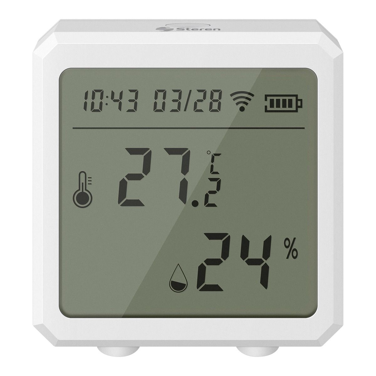 Sensor Wi-Fi* de temperatura y humedad con pantalla digital / SHOME-180