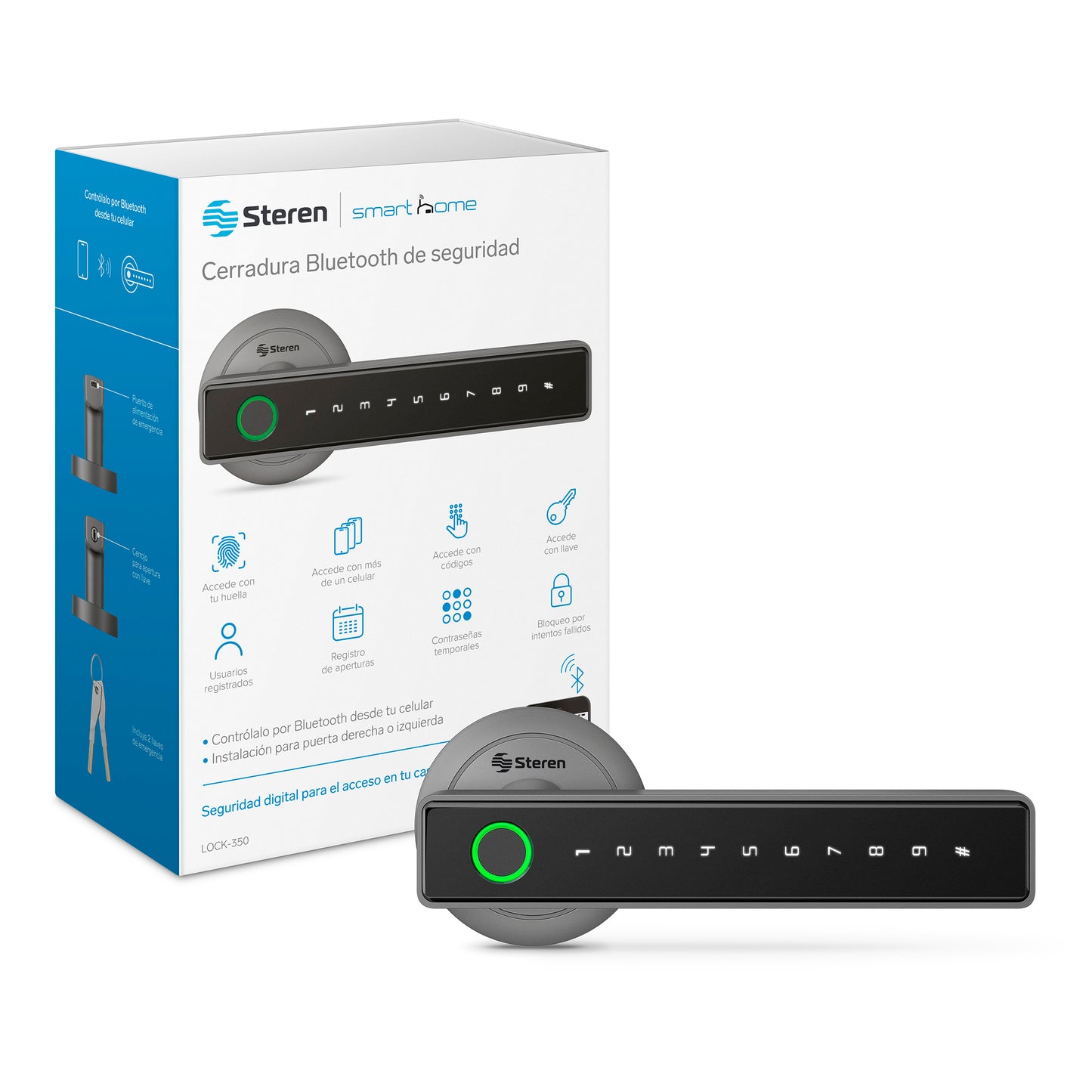 Cerradura digital Bluetooth* de seguridad / LOCK-350