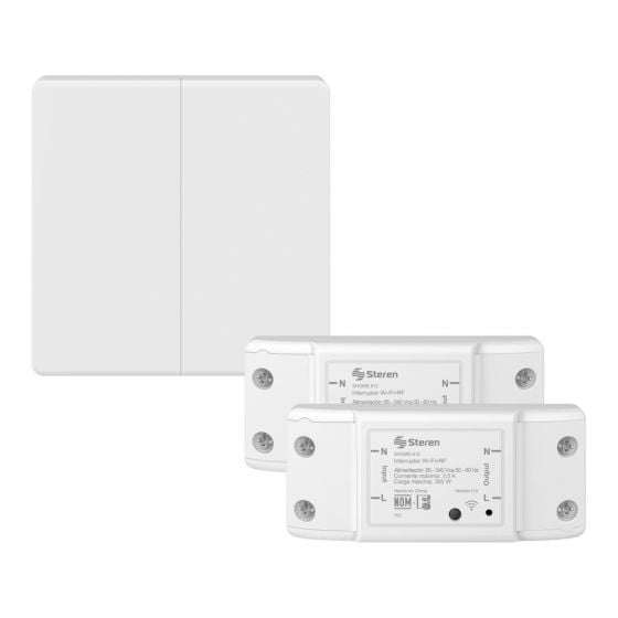 Apagador inalámbrico RF cinético doble / SHOME-612