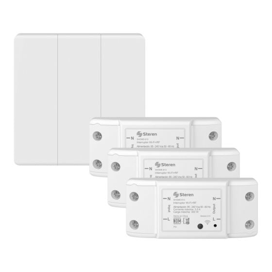 Apagador inalámbrico RF cinético triple / SHOME-613