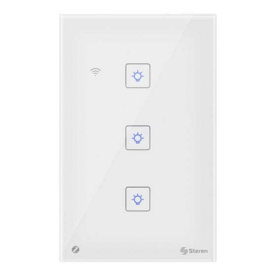 Apagador Zigbee* touch triple / SHOME-Z303
