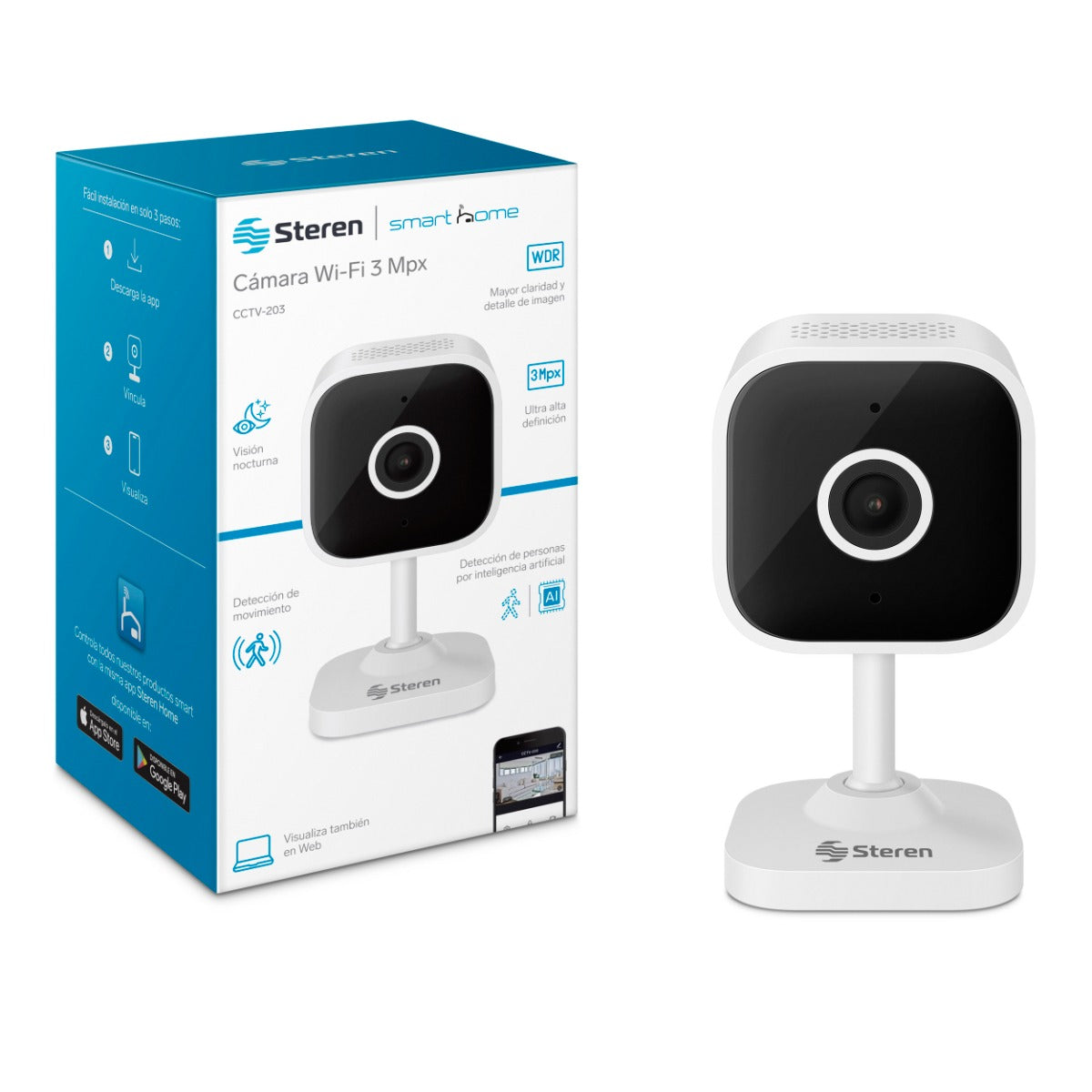 Cámara de seguridad Wi-Fi* 3 Mpx fija / CCTV-203