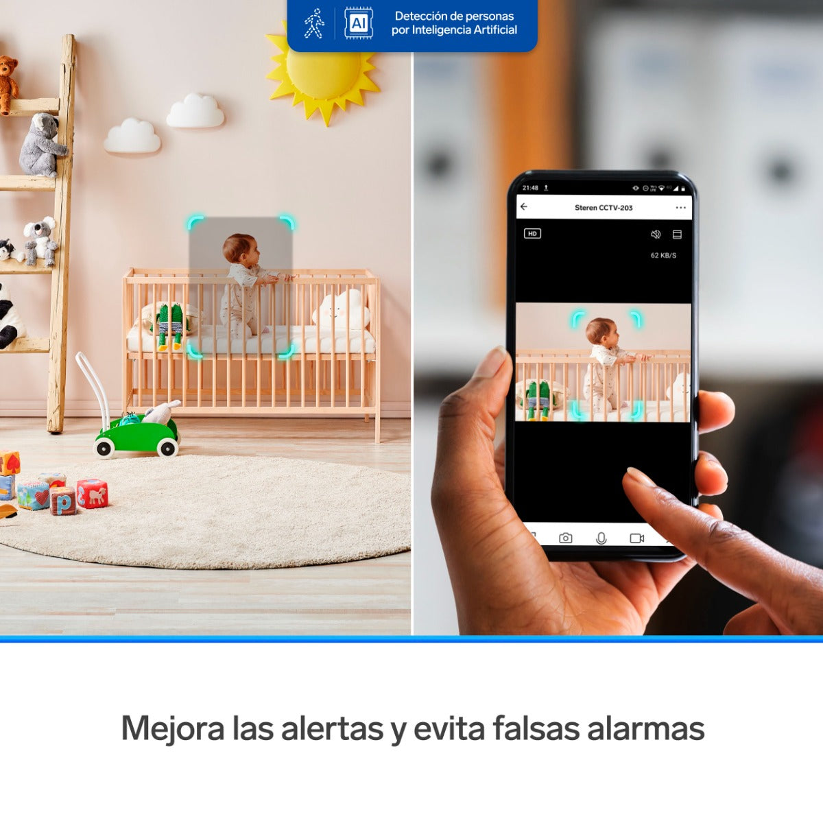 Cámara de seguridad Wi-Fi* 3 Mpx fija / CCTV-203