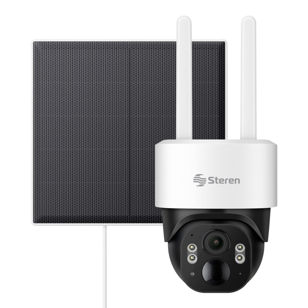 Cámara de seguridad 4G 4 Mpx robotizada con panel solar, para exterior, compatible con asistentes de voz / CCTV-670