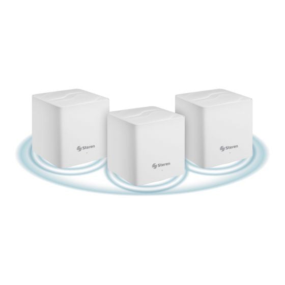 Sistema Smart Wi-Fi 6 MESH triple AX1500 2,4 GHz y 5 GHz, hasta 30 m de alcance por módulo / MESH-300+