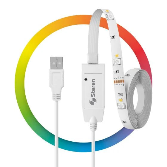 Tira LED Wi-Fi* multicolor RGB de 2 m / SHOME-127