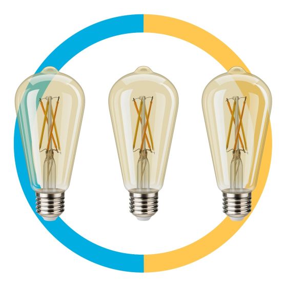 3 focos LED vintage Wi-Fi de 4,5 W / SHOME-124/3