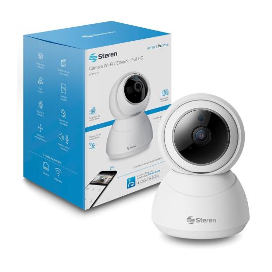 Cámara de seguridad Wi-Fi* / Ethernet Full HD robotizada con seguidor de movimiento / CCTV-219