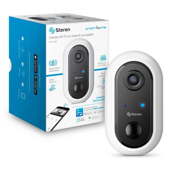 Cámara de seguridad Wi-Fi* Full HD fija con batería recargable, compatible con asistentes de voz / CCTV-240