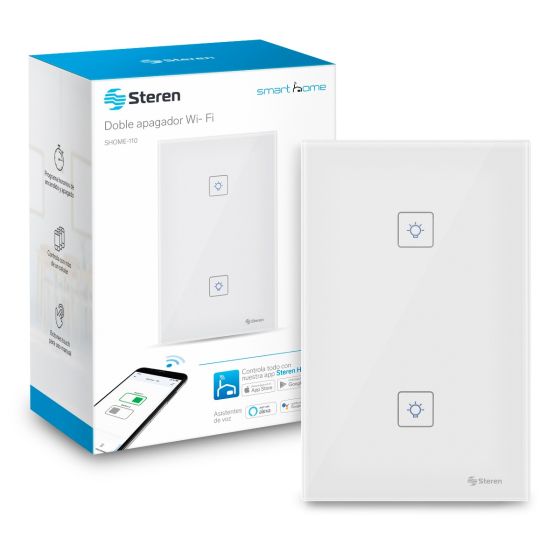 Apagador Wi-Fi* touch doble / SHOME-110
