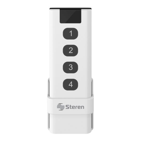 Control remoto Bluetooth* programable de 4 botones, para dispositivos Steren Home / SHOME-530
