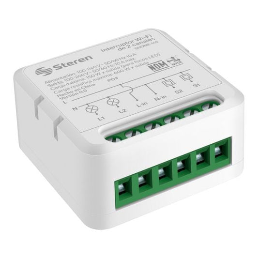 Interruptor Wi-Fi* de 2 canales / SHOME-145