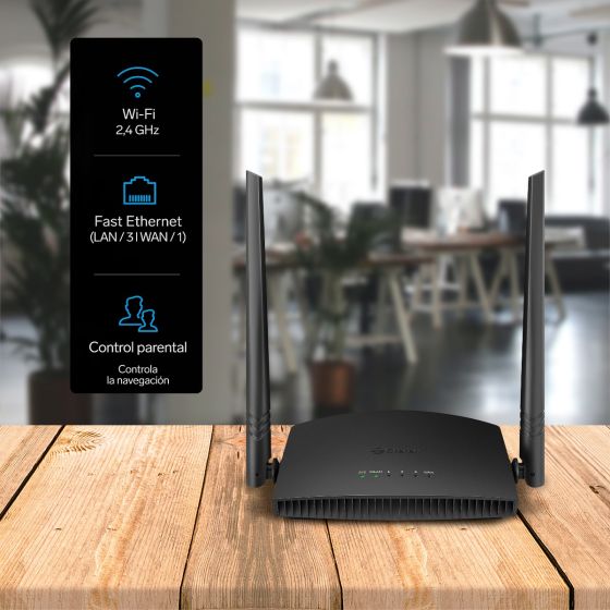 Repetidor / Router Wi-Fi, 2,4 GHz (B/G/N), hasta 20 m de cobertura / COM-825