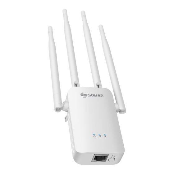 Repetidor / Router Wi-Fi*, 2,4 GHz (B/G/N), hasta 30 m de cobertura / COM-8100