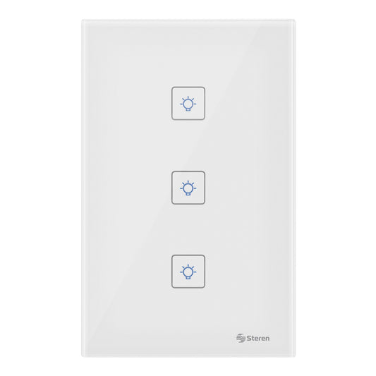 Apagador Wi-Fi* touch triple / SHOME-113